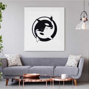 "11. Jin-jang ORCA" giclée művészi nyomat keret nélkül, keretben, vászonképként